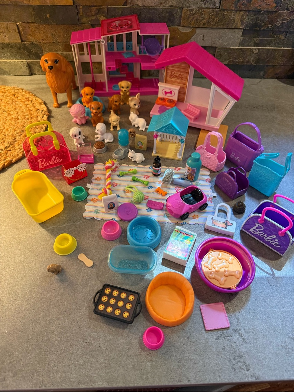 Barbie Doll and Pet Boutique Playset 62 Pieces
